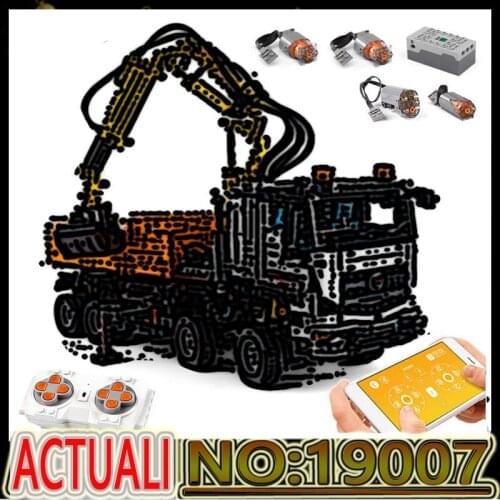 New High-tech APP RC Car Toys 42043 Arocs 3245 Off-road Assembly Truck Model Building Blocks Kid Christmas Birthday Toys MK19007