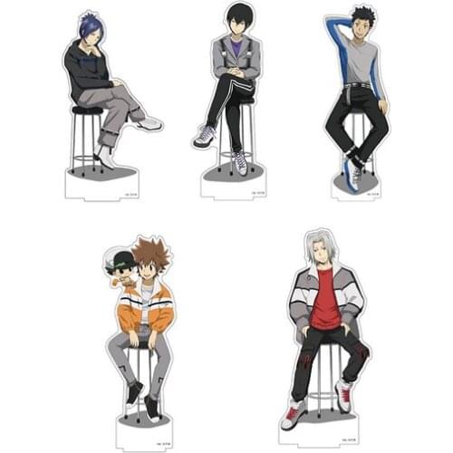 NEW Japan Anime Katekyo Hitman Reborn! Sawada Tsunayoshi Sitting Posture Acrylic Stand Figure Model Plate Desktop Toy Collection