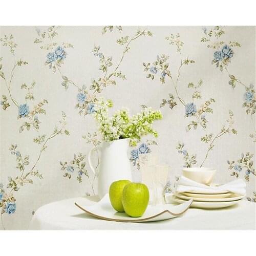 Beibehang Modern style wallpaper bedroom non-woven wallpaper 3D TV wallpaper floral living room 3d wallpaper roll papier peint