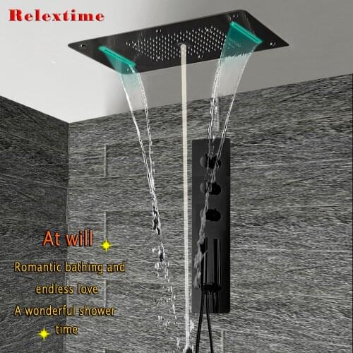 Relextime Black Shower Faucets