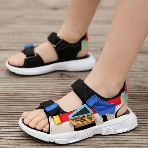 Children sandals 2021 new summer childrens sandals boys primary school students comfortable soft bottom kids sandals