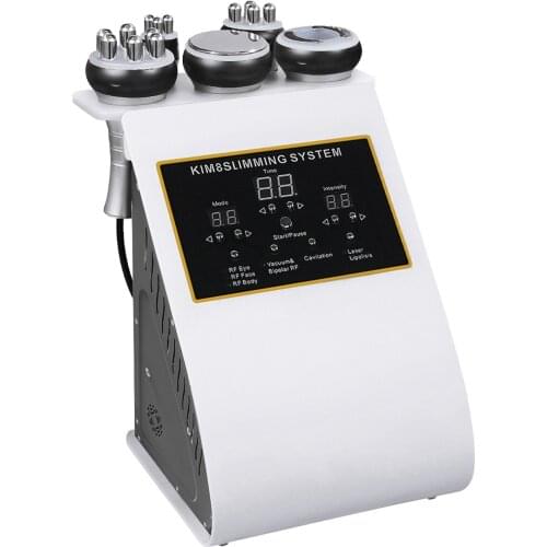 40K 5 in 1 Ultrasonic Liposuction Cavitation Body Slimming Machine Vacuum Multipolar RF Beauty Device for Face and Body