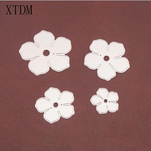 Metal craft Four flowers paper die cutting dies for Scrapbooking/DIY Easter wedding Halloween Easter card