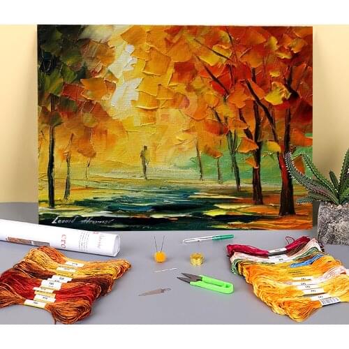 I Hope Its Her Printed Canvas 11CT Cross-Stitch Set DIY Embroidery DMC Threads Painting Craft Hobby Knitting Mulina Floss