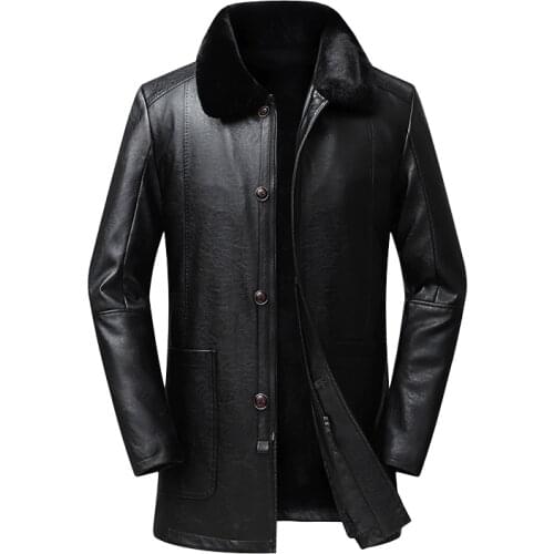 Winter 2021 Mens Faux Fur Jacket Mens Fashion Warm Polar Fleece Fur Jacket Mens Casual Casual Leather Jacket Top