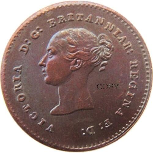 1839 UK Great Britain / Ceylon Victoria Quarter Farthing copy coins