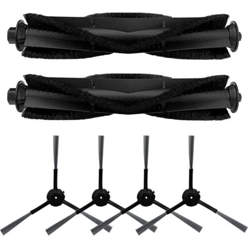 6Pcs For Roidmi EVE Plus Robot Vacuum Cleaner Main Brush Side Brush Replacement Vacuum Cleaner Parts