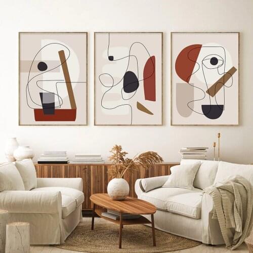 Abstract Geometry Line Bohemia Posters Canvas Painting Wall Art Picture for Living Room Modern Home Interior Decoration No Frame