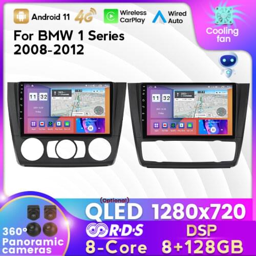 6G+128G Android 11 Carplay AUTO For BMW 1 Series 120i E81 E82 E87 E88 Car Radio Multimedia Video Player Navigation GPS 2 din dvd