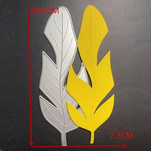 BIG LEAVES Scrapbook Metal Cutting Dies For Scrapbooking Stencils DIY Paper Album Cards Making Embossing Die Cut CRAFT Cutter