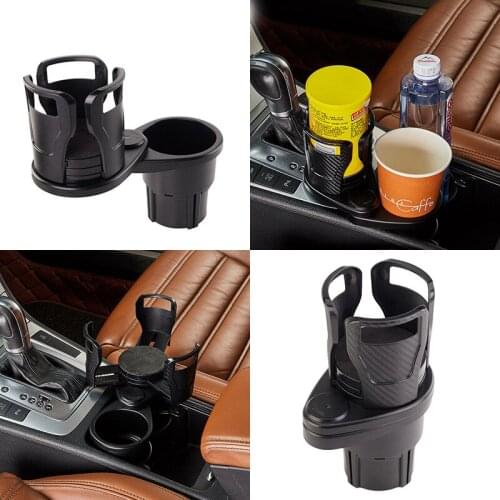 Cup holder 360 Degree Rotating 2 In 1 Cup Holder Vehicle-mounted Slip-proof Water Cup Holder Multifunctional Dual drink holder