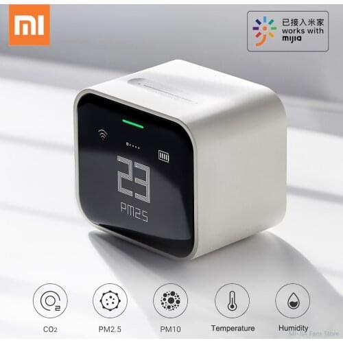 Xiaomi Qingping Air Detector lite Touch IPS Screen Touch Operation pm2.5 Mi home APP Control Air Monitor work with apple Homekit