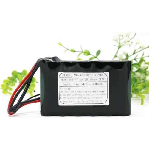 KLUOSI 24 V Battrey 6S1P 25.2 V 3500 mAh NCR18650GA Li-Ion Battery Pack with 20A Balanced BMS for Electric Motor Bike Scooter
