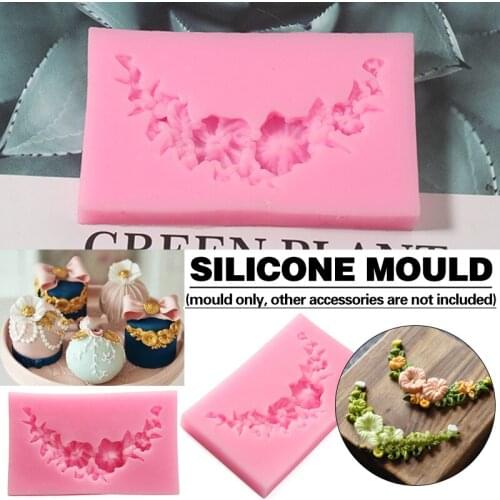 Mini Silicone Morning Glory Mold Flower Floral Lace Cake Decorating Fondant Cake Mould Sugarcraft Handmade DIY Clay Tool Suppl