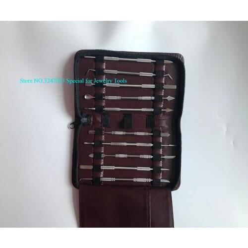 Free Shipping 10PCS/SET Carving Wax Knives Dental Engraving kits