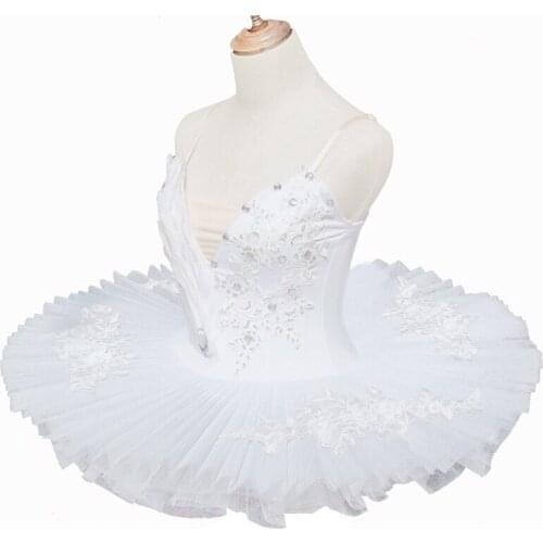 New high feather ballet skirt childrens and adult white professional Tutu Dress performance dress swan lake ballet tutu skirt
