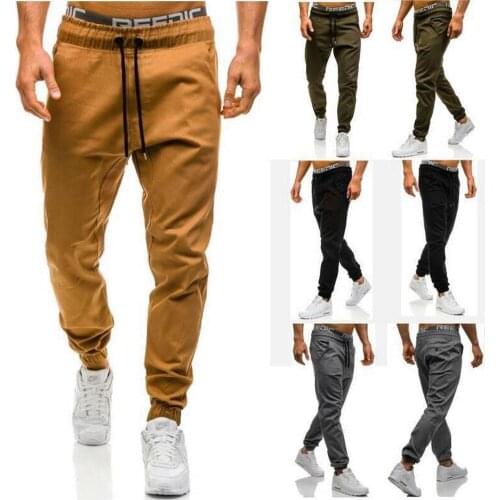 ZOGAA New Men Elastic Harem Pants Casual Trousers