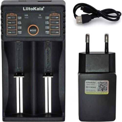 New liitokala lii-202 18650 battery charger 1.2V 3.7V AA/AAA 26650 16340 NiMH lithium battery smart charger
