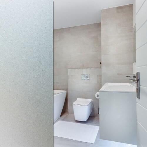 Privacy Window Film Sticker Frosted Heat Control UV Protection Translucent Window Clings Glass Decor for Home Office Bathroom