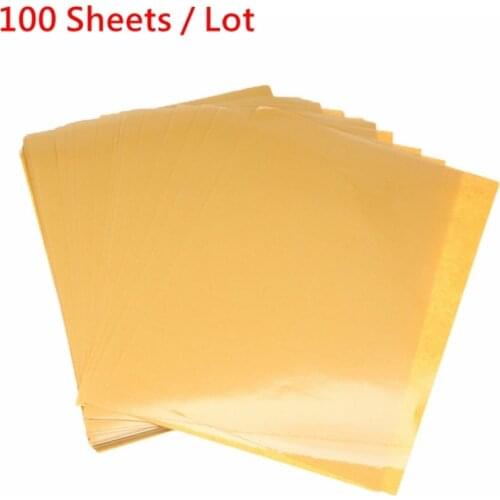 Wholesale 100 Sheets/Lot A4 PVC Adhesive Transparent Sticker For Laser Printer Lamination Film Strong Adhesive Vinyl Sticker New