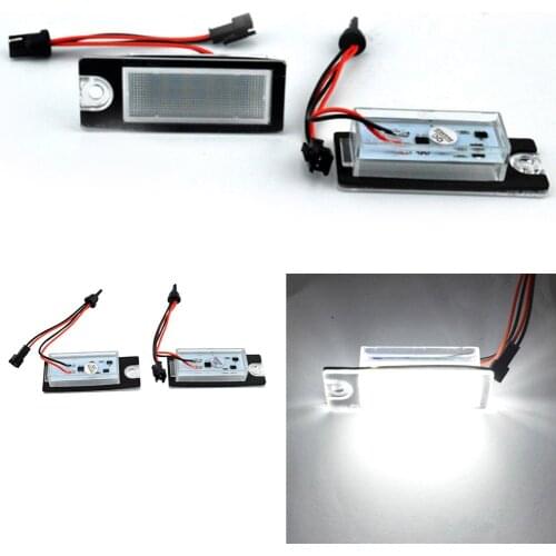 2Pcs LED License Plate Lights 18 Car Number LEVED License Plate Lamp Light for Volvo S80 99-06 S60 V70 XC70 XC90 Car Accessories