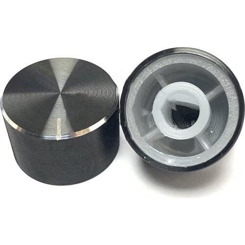 20* 13MM Aluminum Alloy Potentiometer Knob Cap Volume Control Knob Hat Rotation Switchfor 6 mm D-axis