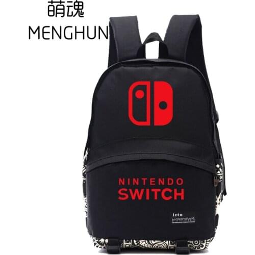Game concept NS backpack Switch icon printing backpacks Gamer Backpacks