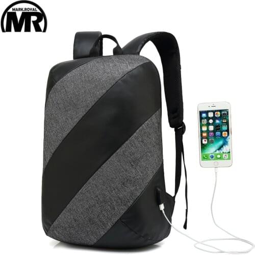 MARKROYAL Men Backpack USB Charge Notebook Business 15.6 Computer Bag Waterproof Anti-Theft Women Travel Bags For Teenagers