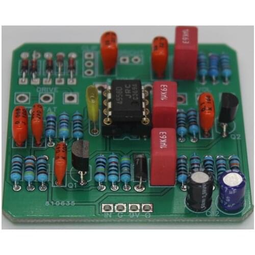 DIY Handmade Electric Guitar Effector TS808 TS9 Overload Overdrive Single-piece Effector Circuit Board