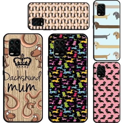 Cute Dachshund Sausage Dog Phone Case For Xiaomi Mi 10T Pro 9 10 11 Lite Ultra A3 POCO F3 F1 F2 M3 Pro X3 Soft Cover
