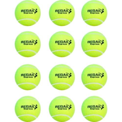 12PCS/Set Tennis Balls Sport Play Practice Cricket Dog Toy Ball For Lessons Practice Throwing Machines Playing With Pets