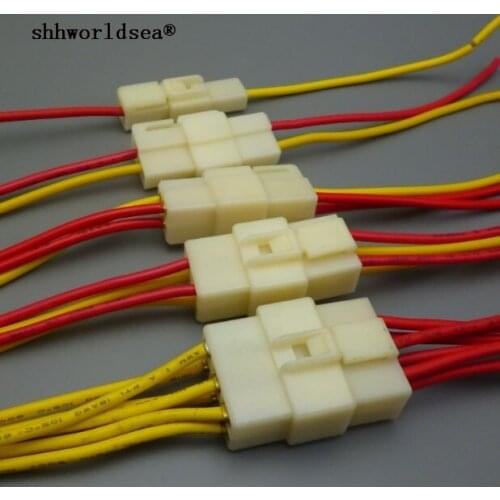 Worldgolden 6.3mm 1P 2P 3P 4P 6P pin/way Crimp Terminal Connector Kits Male Female socket plug for Motorcycle Car