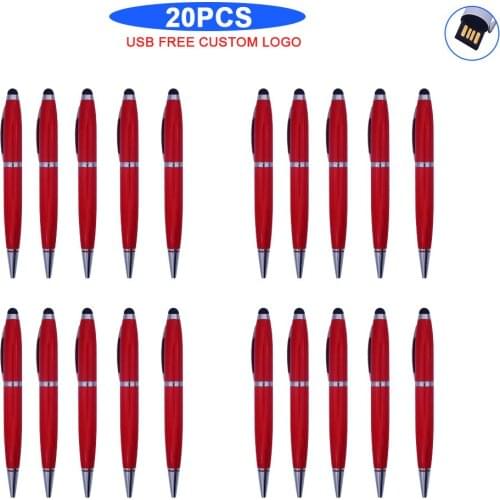 20pcs logo free pen drive 64GB flash usb memory 8GB waterproof pendrive 16GB 32GB flash usb flash drive 128GB usb 2.0 stick gift