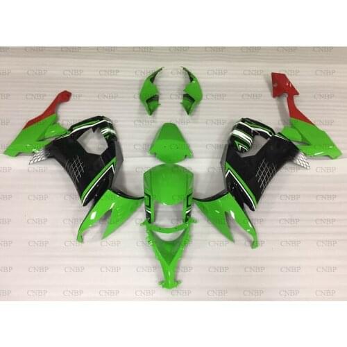 ZX-10r 2010 Fairings ZX-10r 2008 - 2010 Green Black Fairings ZX10r 08 09 Fairing