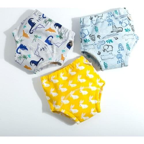 5pcs/lot Baby Diapers Reusable Training Pants Washable Cloth Diaper Nappy Underwear