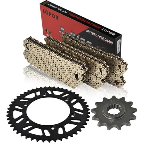 520 Motorcycle Chain Front & Rear Sprocket Kit Set for Suzuki DR250 DR350 1990-1995 DR-Z400 DRZ400 2005-2009 RGV250 Greece