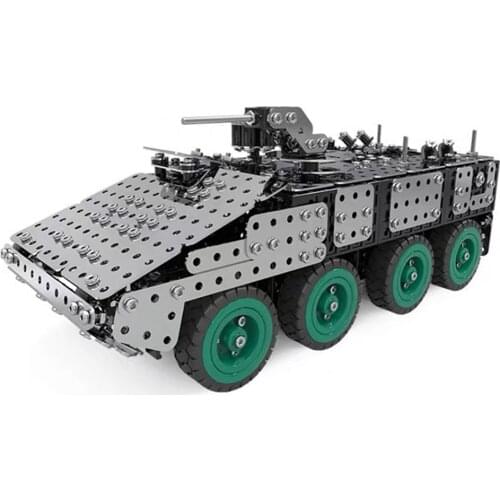 797Pcs/set 3D Metal Mechanical Armoured Vehicle Assembly Puzzle Model Kit Jigsaw Toy