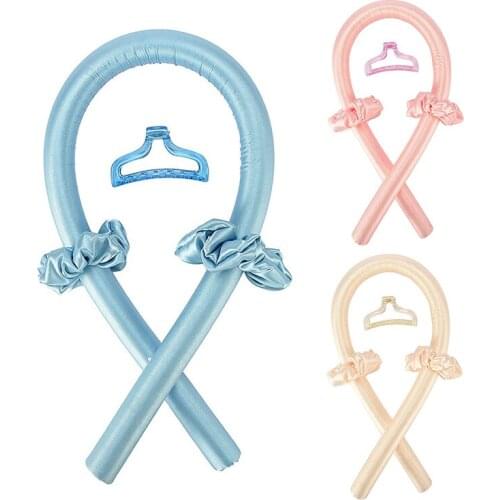 Heatless Hair Curling Rod Headband Silk Curler Ribbon Non-electric Hair Styling Tool for Women Hair Safe Curling No Heat