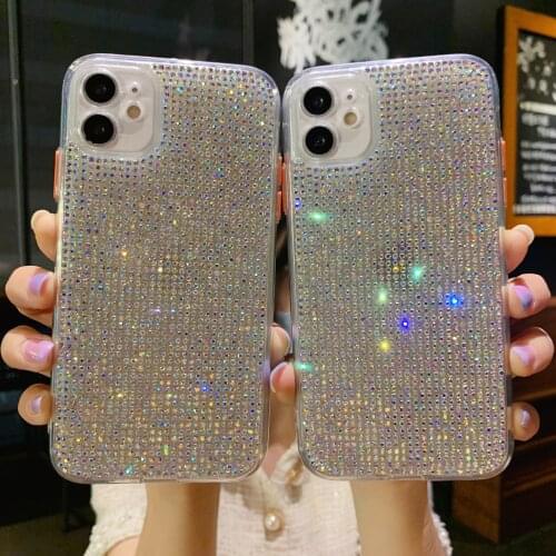 Luxury Colorful Diamond Case For iPhone 12 Pro Max Mini 11 Pro Max X Xs Max Xr 7 8 Plus SE2020 Jewelled Shockproof