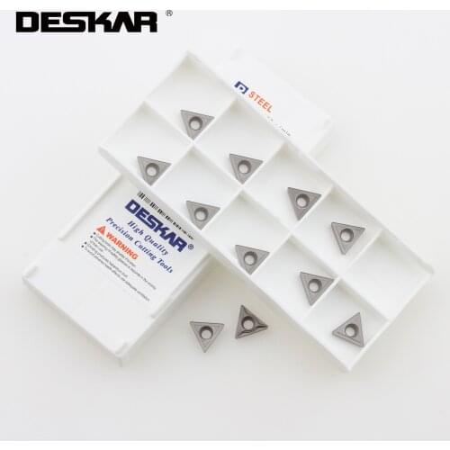 DESKAR TCMT110204-FG TCMT110204-MT LF90 Internal Turning Tools Cermet Blades CNC Lathe Cutting Cutter Tool Parts