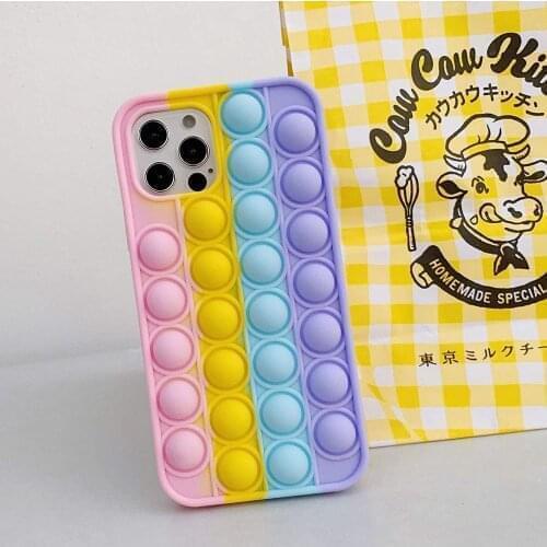 For Samsung Galaxy A50 70 31 51 71 52 72 12 20 30 11 10E 21 32 12 02s 22 Soft Silicone Fidget Toys Push Pop Soft Case