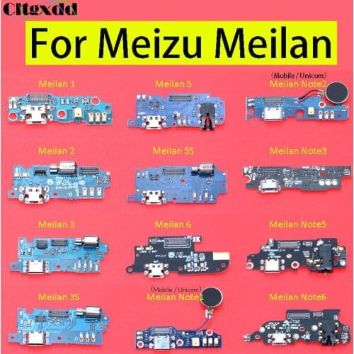 Cltgxdd USB Charging Port Dock with Microphone Connector Board Flex Cable for Meizu Meilan M1 M2 M3 3S M5 5S M6 Note 1 2 3 5 6