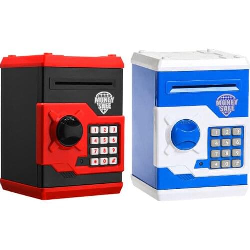 Electronic Piggy Bank ATM Password Cash Coins Money Saving Safe Box Automatic Deposit Banknote Toys Gift
