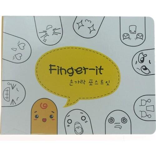 Ellen Brook 1 Piece Cartoon Cute Sticky Notes Post Notepad Filofax Memo Pads Office School Supplies Finger Stationery Gift