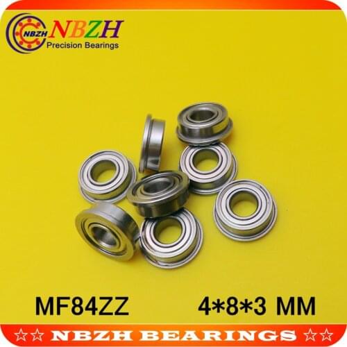 1000pcs/lot free shipping Wholesale Boutique flange ball bearings MF84ZZ / LF840ZZ size 4*8*9.2*3*0.6 mm