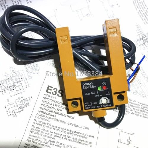 E3S-GS3E4 E3S-GS3B4 New Omron U-Type High Quality Photoelectric Switch Sensor Metal Shell