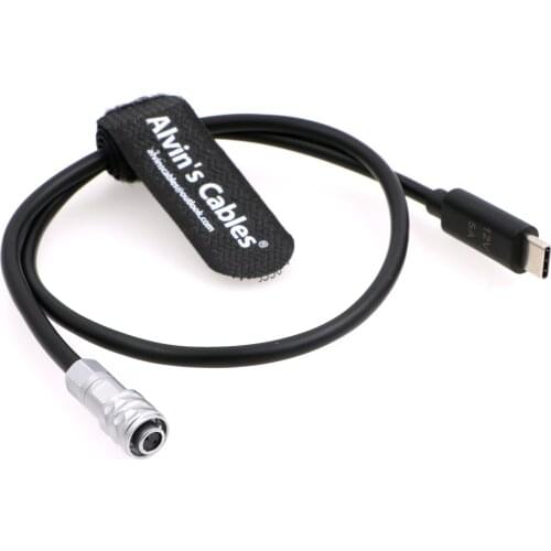 Alvins Cables BMPCC 4K 6K Trigger Power Cable USB C Type-C PD to Weipu SF61B/S2 2 Pin for Blackmagic Pocket Cinema Camera