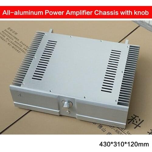 430*310*120mm All-aluminum Power Amplifier Chassis Power Shell Amplifier Audio Case with Radiator Enclosure DIY BZ4312A2