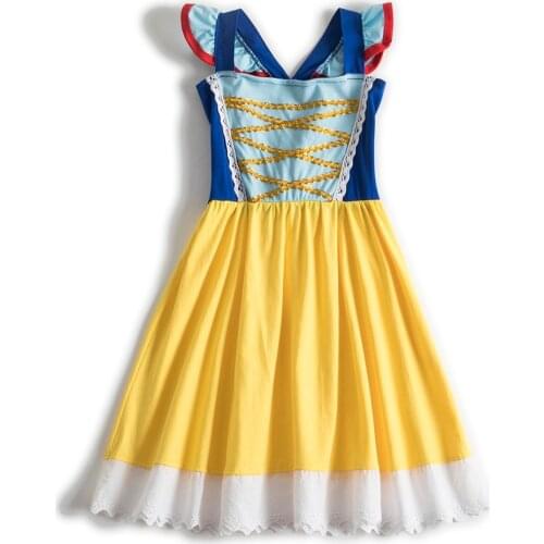Halloween Christmas costume Cosplay baby girl teenager snow white snow party Princess dress Costumes mermaid