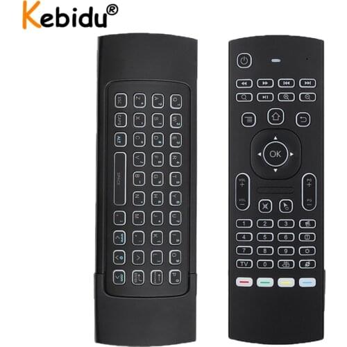 MX3 Air Mouse Smart Voice Remote Control 2.4G RF Wireless MX3 Keyboard Backlit For X96 mini KM9 A95X H96 MAX Android TV Box